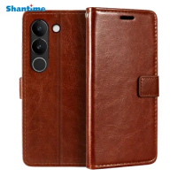 Case For Vivo S17 5G Wallet PU Magnetic Flip Case Cover With Card Holder And Kickstand For Vivo S17 Pro 5G Vivo S17t 5G V29 5G