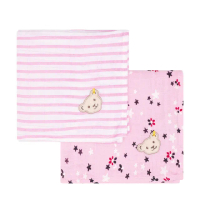 【STEIFF】熊頭 星星 口水巾 紗布巾 兩件組(口水巾)