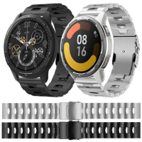 Titanium Metal Band For Xiaomi Watch Color 2 Strap Wrist Bracelet Wristbands For Xiaomi Watch S1 22mm Belt Accessorie Smartwatch