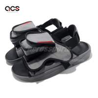 Nike 涼拖鞋 Jordan LS Slide 男鞋 灰 紅 可拆 小口袋 喬丹 CZ0791-001