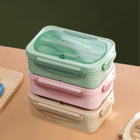 Microwave Bento Boxes Dinnerware Set 304 Stainless Steel Portable Insulation Lunch Box School Office Leakproof Lunch Container