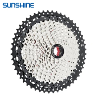 SUNSHINE MTB Cassette 8/9/10/11/12 Speed 32/36/40/42/46/50/52T Mountain Bicycle Freewheel Bicycle Sprocket for Shimano/SRAM