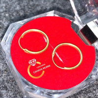 Anting ring 1 gram emas muda Perhiasan Earrings Dewasa