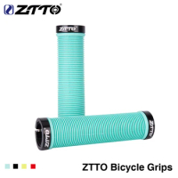 1Pair ZTTO MTB Handlebar Grips Silicone Gel Lock on Anti slip Grips for MTB Folding Bike Skull design bicycle parts AG15