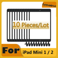 10Pcs For iPad Mini 1 2 Touch Screen Digitizer with Key Button IC Cable for iPad Mini1 Mini2 A1432 A1454 A1455 A1489 A1490 A1491