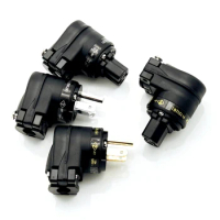 Furutech Fever Audio Power Cord Plug 90° Elbow Pure Copper Gold Plated Rhodium EU/US Power Cord Male Plug Female Plug
