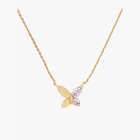 สร้อยคอ SOCIAL BUTTERFLY MINI PENDANT KC273 สี LIGHT PURPLE