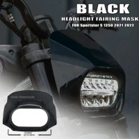 Sportster S 1250 Motorcycle Bright Black Lamp Mask Headlight Fairing Mask Cowl New For Sportster S 1250 RH1250 2021 2022