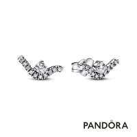 【Pandora官方直營】璀璨波紋針式耳環-絕版品