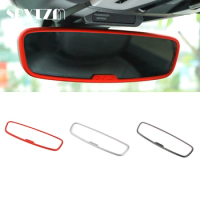 Car Rearview Mirror Decorative Cover Frame For Porsche Cayenne Macan Panamera Accessories Modified Interior Stickers