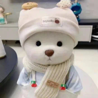 30cm Teddy Bear Kawaii White Bear Plush Handmade Doll Dressing Decorative Toys Cute Kids Girls Birthday Gift