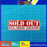 SOLD OUT STICKER MOTOR / M187