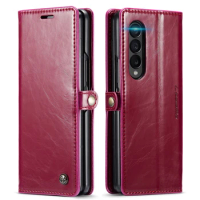 Drop Protection Fashion Leather Wallet Bag Coque Case for Samsung Galaxy Z Fold 4 Fold3 Fold4 5G Fold 3 Card Holder Phone Cover