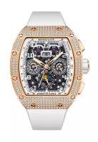 Bonest Gatti 自動中性不鏽鋼手錶，橡膠錶帶