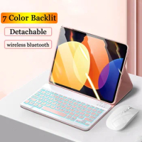 Backlit Keyboard Mouse Case for Lenovo Tab P11 2nd 11.5 P11 Pro Gen 2nd 11.2 P11 Plus M10 Plus 3rd 10.6 10.3" Bluetooth Keyboard