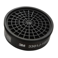 ตลับกรองไอระเหยสารตัวทำละลาย ดำ 3M 3301J-100