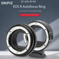 SNIPIZ Lens Mount Adapter EF-EOS R1 R2 Auto Focus For Canon EF/EF-S Lens to EOS R RP R100 R50 R8 R10 R7 R5C R3 R5 R6 Cameras