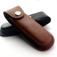 1 PC Hunting Style Folding Pocket Knife Sheath Swiss Army Knives Leather Scabbard Holster Tools Portable Fixed Blade Bag Pouch