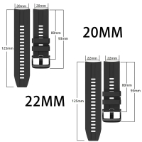 Strap Jam Smart Watch Tali Jam Smart Watch Universal 20/22 mm Material Silikon Lembut Warna Modis un