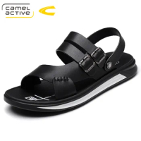 Camel Active Summer Quality PU Leather Male Shoes For Men Sandals Adult Brand Casual Walking Comfortable Designer Sandals Man