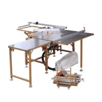Multifunctional Folding Woodworking Portable mini sliding table panel saw 45-90 degrees Cutting machine