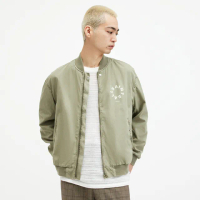 【ALLSAINTS】TIERRA 純棉寬鬆LOGO飛行員外套 M006OA(寬鬆版型)