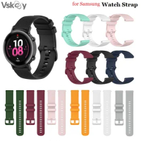 40PCS Smart Watch Strap for Samsung Galaxy Watch 6 Classic /5/5pro/4/3 /Active 2 Silicone Bracelet Watch Band 20mm 22mm