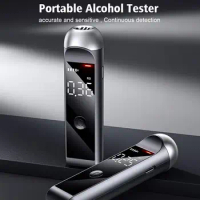 Zbk Automatic Alcohol Tester Professional Breath Alcohol Breathalyzer Test Tools Tester Alcohol Rechargeable N0d9