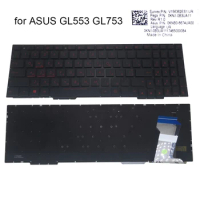 GL553 RU gaming Keyboard backlit For ASUS Rog GL553VW GL553V GL553VE GL753VW Russian Keyboards laptop sales parts 0KNB0 6674UA00