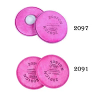2091/2097 Particulate Filter P100 For 3m 6200 6800 7502 Series Respirator Dust Mask AccessoryCarpenter Painting Spray Industry