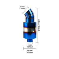 Cross-Border Car Modification Tail Pipe Universal Exhaust Pipe Decoration Muffler Stainless Steel Ex
