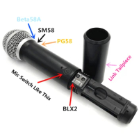 1Pcs Microphone Battery Tail Cup Cover for BLX Wireless Microphone System Accessories Black Replacement Handheld Shell