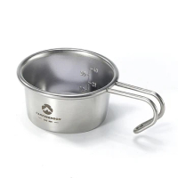 Sierra Cup Outdoor Stainless Steel 60ml Sierra Coffee Cup Picnic Tableware Portable Barbecue Hiking Camping Tea Cup