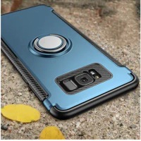 For Samsung Galaxy S7 Edge S8 S9 S10 Plus S20 Ultra Note 9 10 Pro case Ring Armor Case for J3 J5 J7 2017 J4 J6 Plus A6 2018