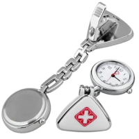 Clip Nurse Doctor Pendant Pocket Quartz Watch Triangle Nurse's Table
