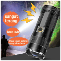 γStok Tersediaγ-86 Senter multi-level yang dapat disesuaikan Senter Kuat LED Super Terang Senter Lua