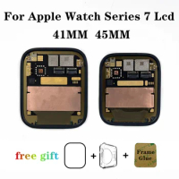 Original Iwatch Pantalla For Apple Watch Series 7 S7 41mm 45MM 41 45 MM Lcd Display Touch Screen Digitizer Assembly Replaceme