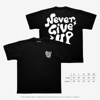 [ ส่งด่วน ] SADBOY® | Never Give Up  | 100% Organic Cotton คําแนะนําผลิตภัณฑ์ใหม่ของเดือนนี้