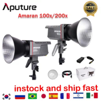 Aputure Amaran 100X 200X Studio Light 5600K 2700-6500K 100W 200W Photography Lighting For Camera Video Photo Light