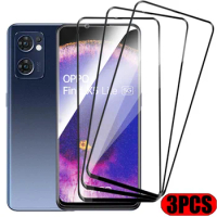 3PCS Full Cover Tempered Glass For OPPO Find X5 X3 Lite Screen Protector For OPPO Reno 7 8 6 5 9 Pro Plus 5G 7 Z 8T 5 Lite Glass