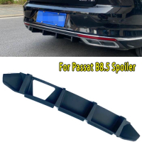 For VW Passat B8.5 Spoiler GTE 2020 2021 2022 Body Kit Black Rear Bumper Lip Spoilers Diffuser Prote