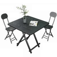 【HTQ】免組裝便攜折疊餐桌方桌桌子 80x80cm