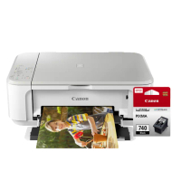 【Canon】官方直營 搭1黑墨水匣PG-740★PIXMA MG3670 多功能相片複合機-時尚白(影印/列印/掃描)