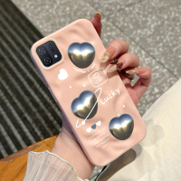 Casing Hp Untuk OPPO A16K A16E Case Casing Jantung Perak Pola meteorit Kasus ponsel HP Kasing Siliko