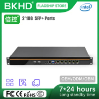 BKHD 1U B660 Rackmount Firewall 6 LAN 2.5G 2 SFP+ 10G Router Intel Core 12th Gen i3-12100 i5-12400 i7-12700 i9-12900 Pfsense