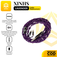 XINHS Lavender 4-Strands Of 6n Single Crystal Copper Litz Coaxial Shielded In Ear Monitor Cable Earp