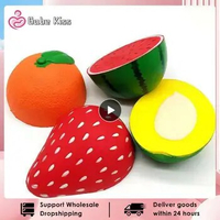 Simulation Fruits Anti-stress Giant Squishy Slow Rising Watermelon Squishy Cute Squishi PU Squishy Poo Toys Squeeze Squishes Toy