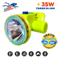 Senter Kepala Selam Visero Baterai 4800mAh Tahan 24 Jam