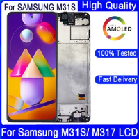 6.5"SUPER AMOLED For Samsung M31S Lcd Display Touch Screen Digitizer Assembly For Samsung M317 M317F LCD Display With Frame