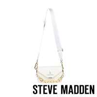 STEVE MADDEN-BHESSA 粗背鍊帶皮革信封包-白色